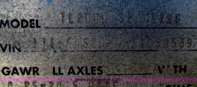 image for item G2237 1996 Transcraft TL2000 Super Beam flatbed trailer