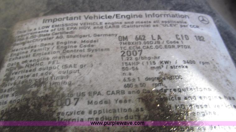 image for item G2255 2007 Freightliner Sprinter 3500 service truck