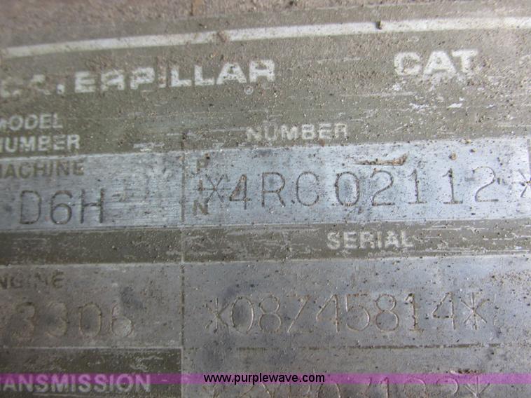 image for item G8894 Caterpillar D6H XR Series II dozer