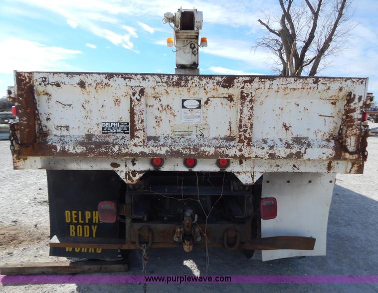 image for item I1238 1992 Ford F900 crane dump truck