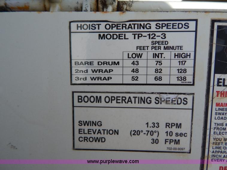 image for item I1238 1992 Ford F900 crane dump truck