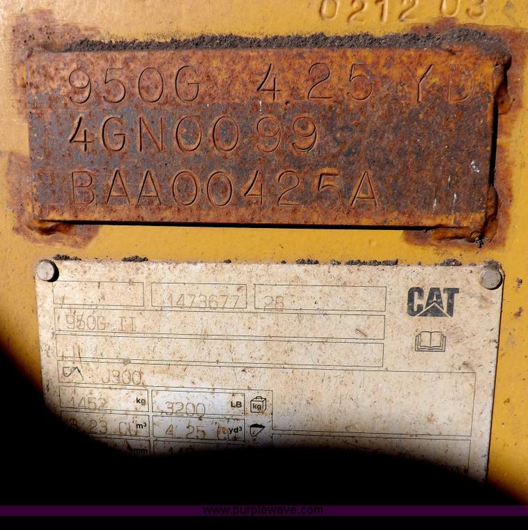 image for item I9191 2006 Caterpillar 950H wheel loader