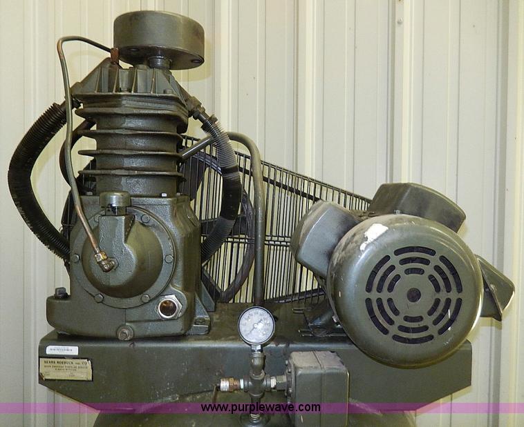 image for item AP9211 1982 Sears 80 gallon air compressor