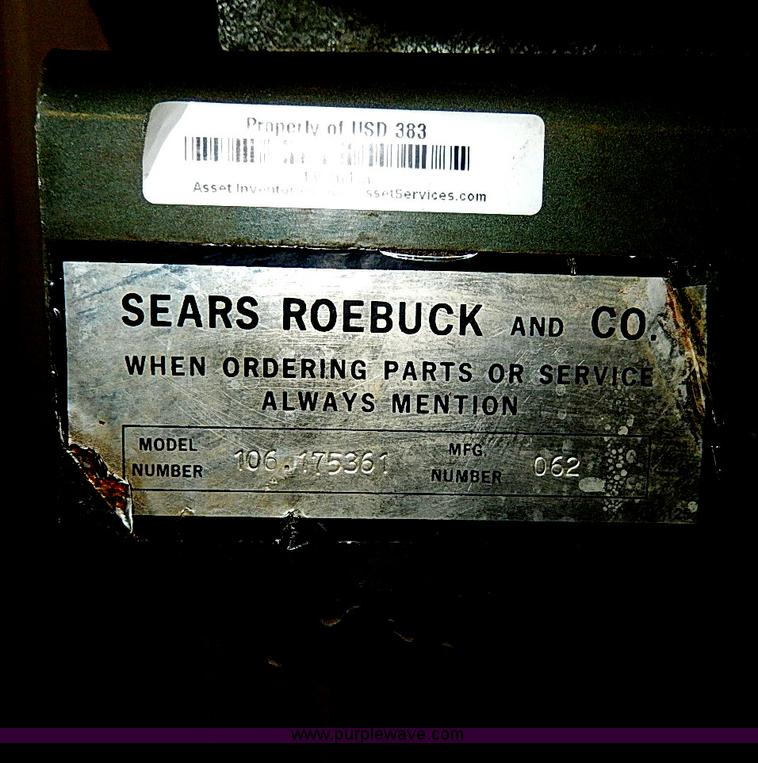 image for item AP9211 1982 Sears 80 gallon air compressor