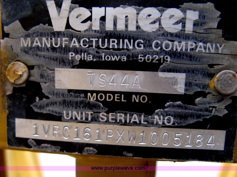 image for item AX9969 Vermeer TS-44A self-contained tree spade