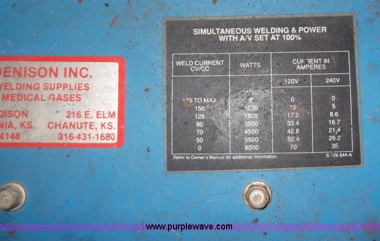 image for item C1767 Miller Bobcat 225G welder/generator
