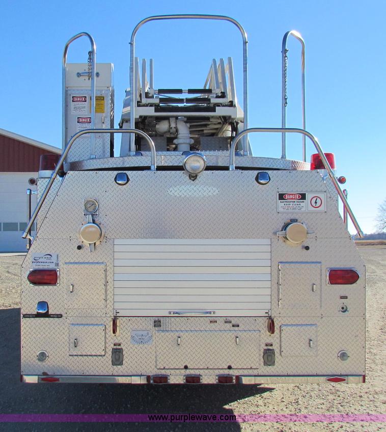 image for item G4498 1990 Pierce Smeal aerial fire truck