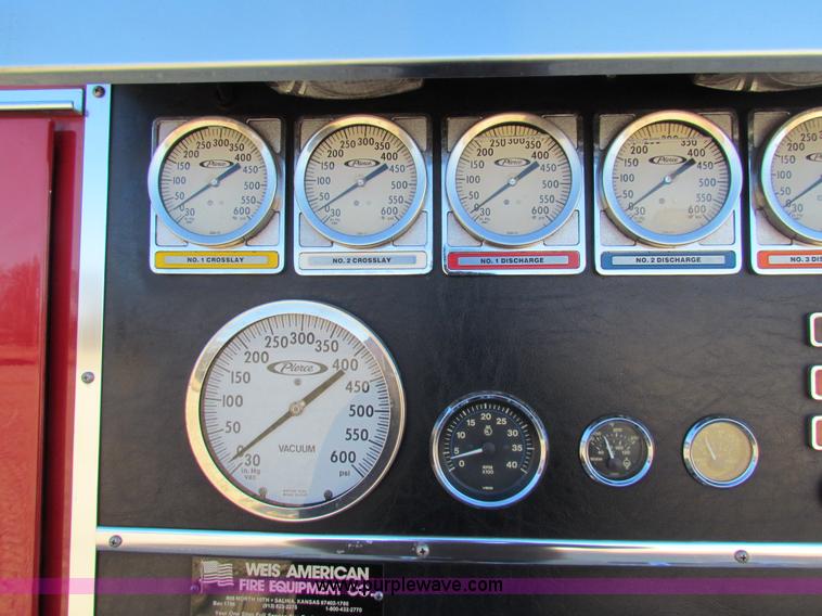 image for item G4498 1990 Pierce Smeal aerial fire truck