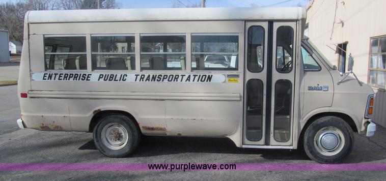 image for item G9588 1983 Dodge B350 transit vehicle