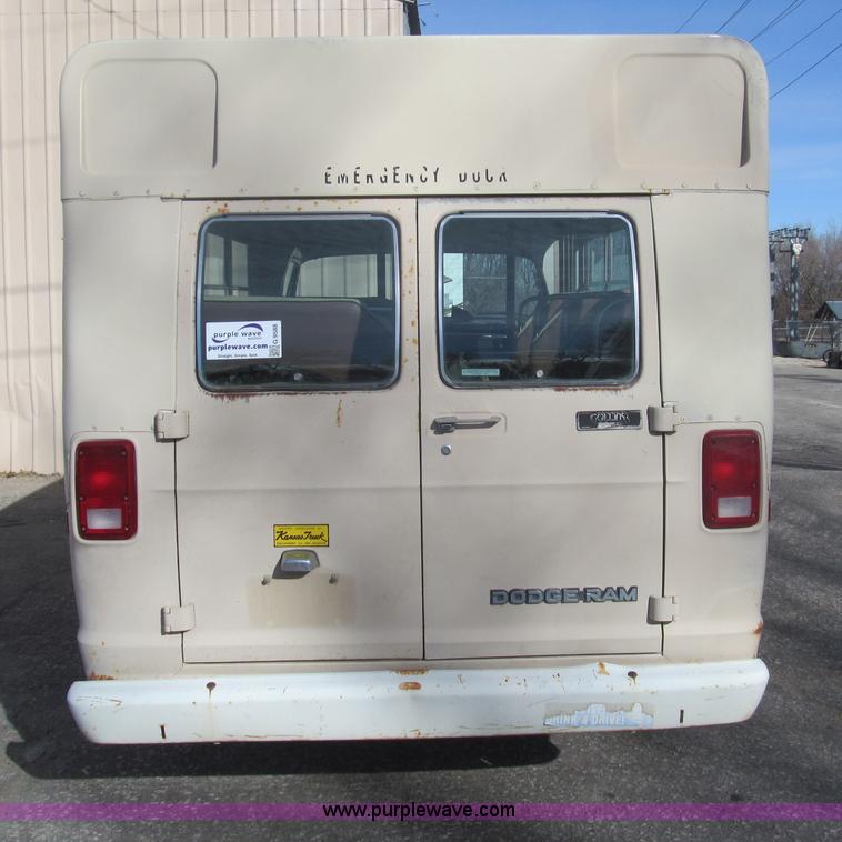 image for item G9588 1983 Dodge B350 transit vehicle