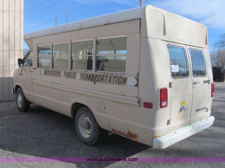 image for item G9588 1983 Dodge B350 transit vehicle