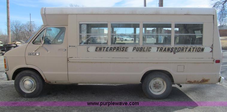 image for item G9588 1983 Dodge B350 transit vehicle