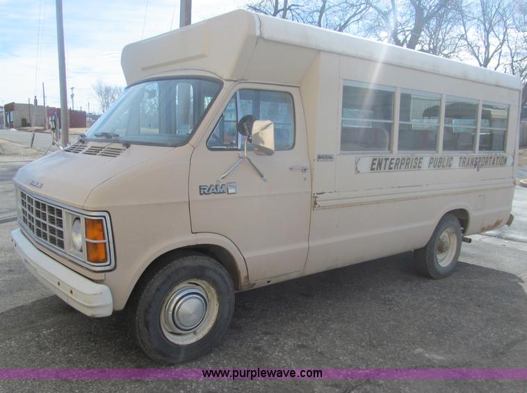 image for item G9588 1983 Dodge B350 transit vehicle