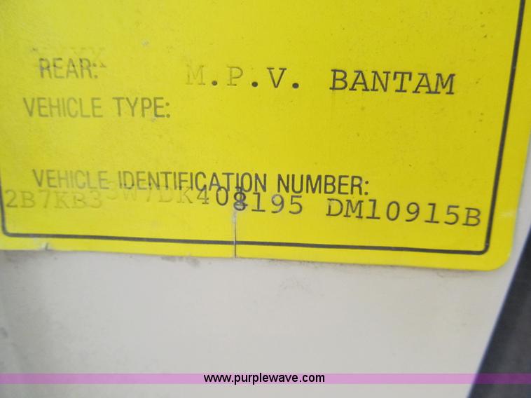 image for item G9588 1983 Dodge B350 transit vehicle