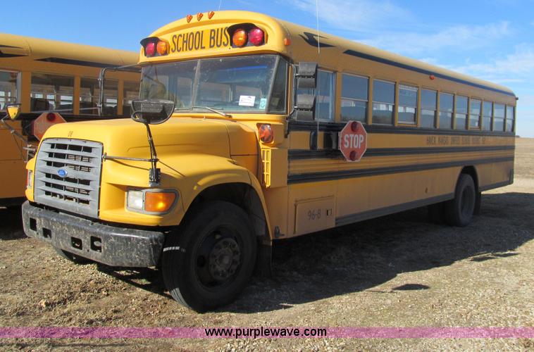 image for item G9590 1997 Ford B800 Blue Bird school bus