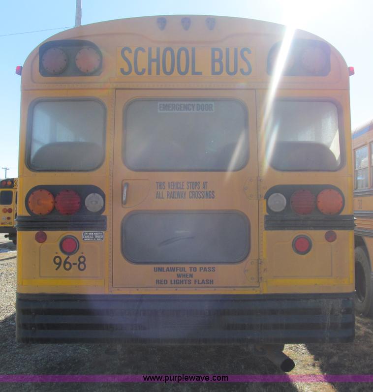 image for item G9590 1997 Ford B800 Blue Bird school bus