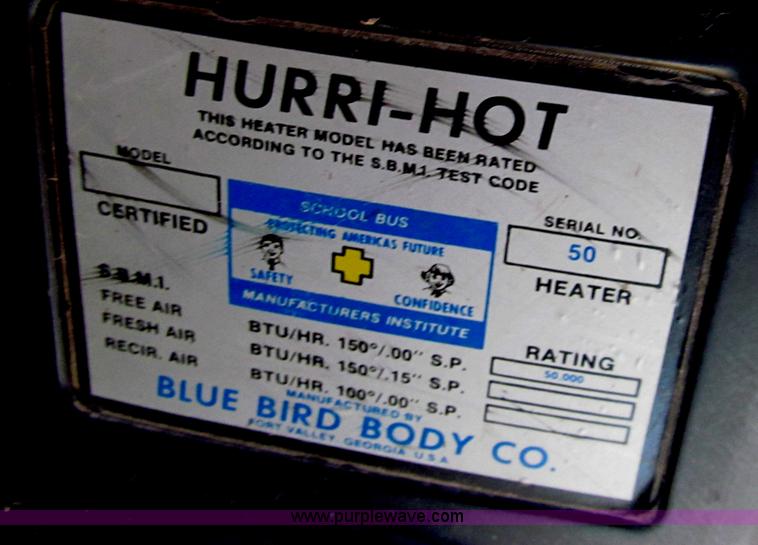 image for item G9590 1997 Ford B800 Blue Bird school bus