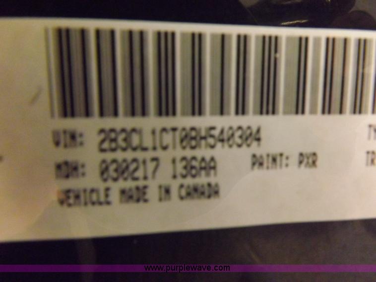 image for item I9177 2011 Dodge Charger Police