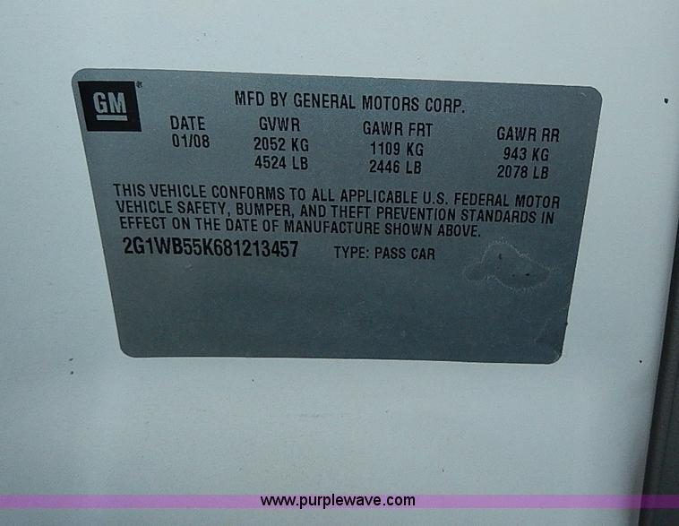 image for item I9430 2008 Chevrolet Impala LS