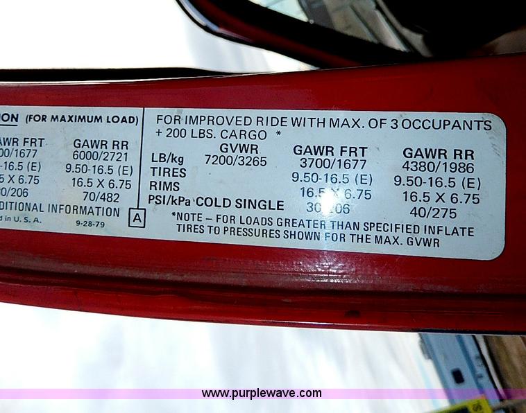 image for item I9437 1980 Chevrolet C20 Custom Deluxe fire truck