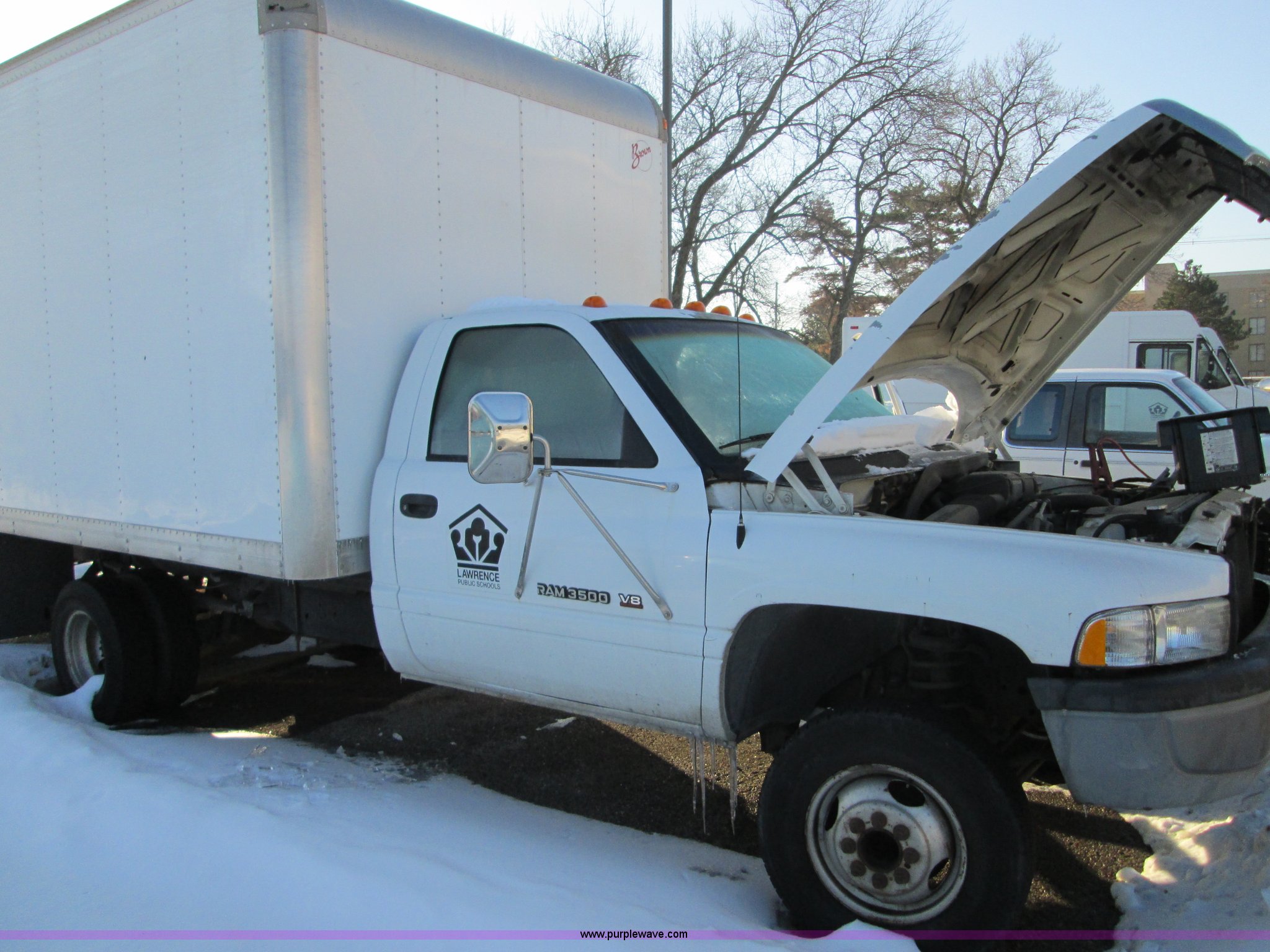 1996 Dodge Ram 3500 LT box truck in Lawrence, KS Item C1830 sold
