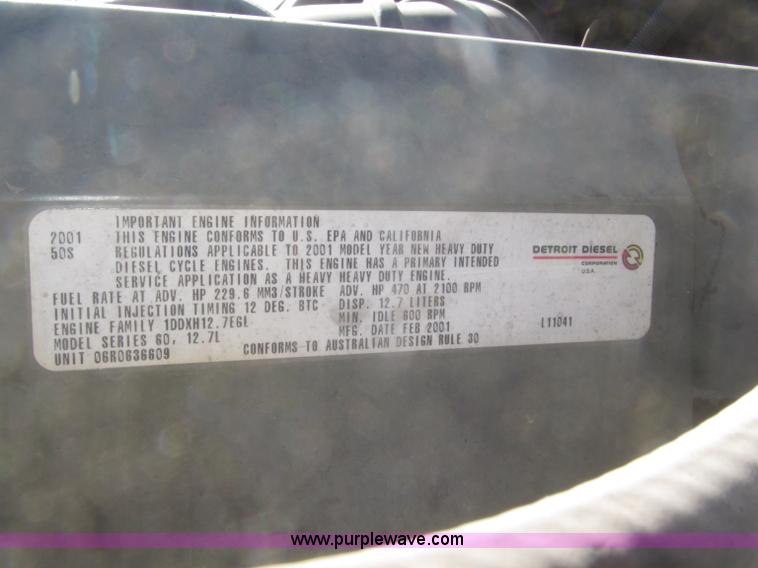 image for item F7260 2001 Freightliner Century Class ST120 semi truck