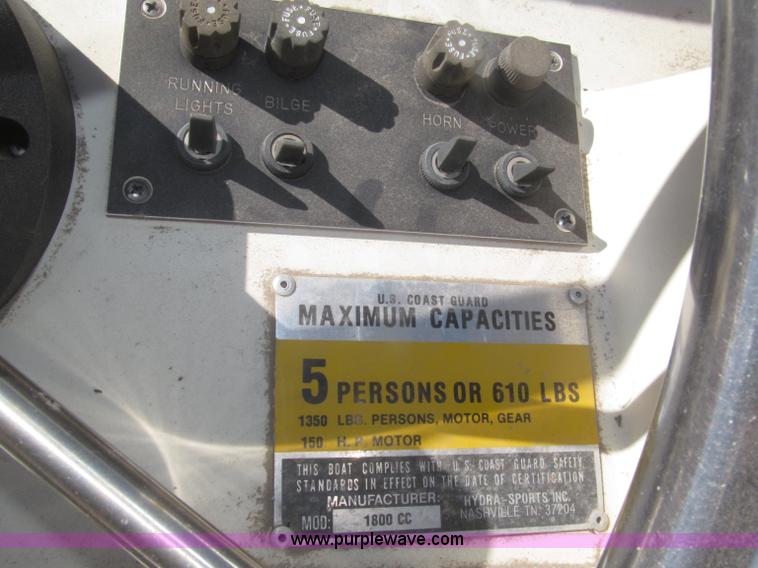 image for item F7261 1981 Hydrasports Runabout boat