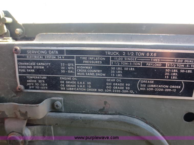 image for item F8018 1977 Am General M35A2 2.5 ton truck