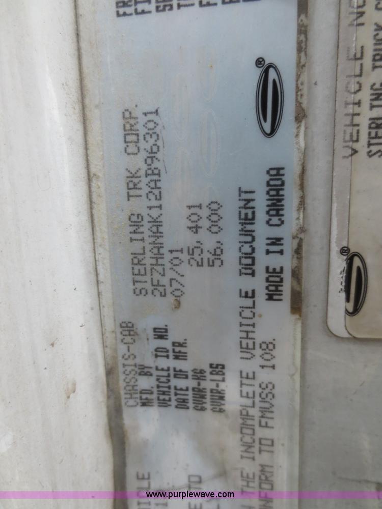 image for item F8175 2002 Sterling M8500 Acerterra semi truck