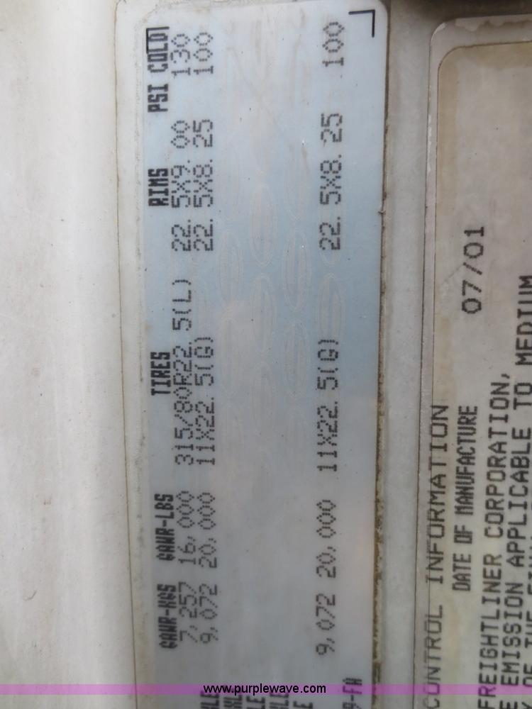 image for item F8175 2002 Sterling M8500 Acerterra semi truck