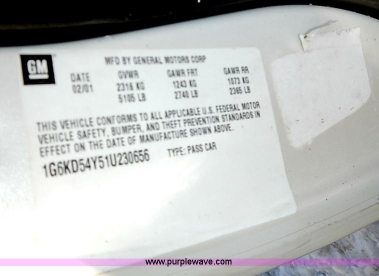 image for item I9421 2001 Cadillac DeVille