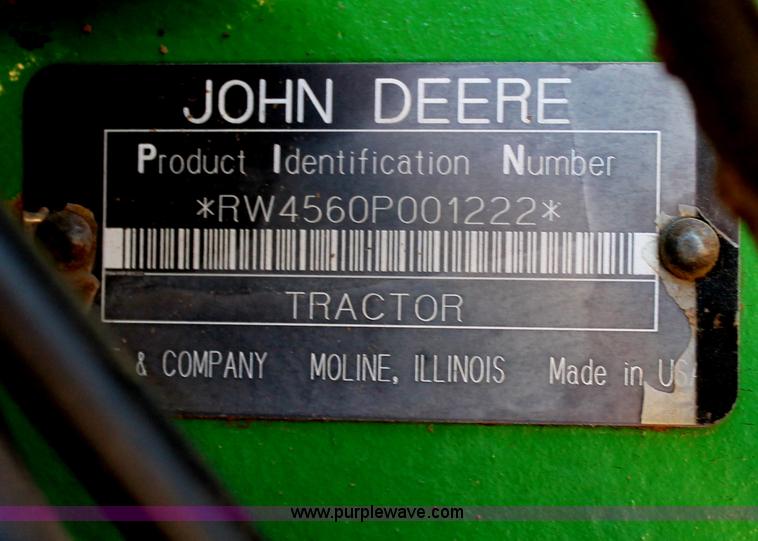 image for item C3749 1992 John Deere 4560 MFWD tractor
