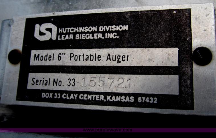 image for item F7244 Hutchinson 6" portable auger