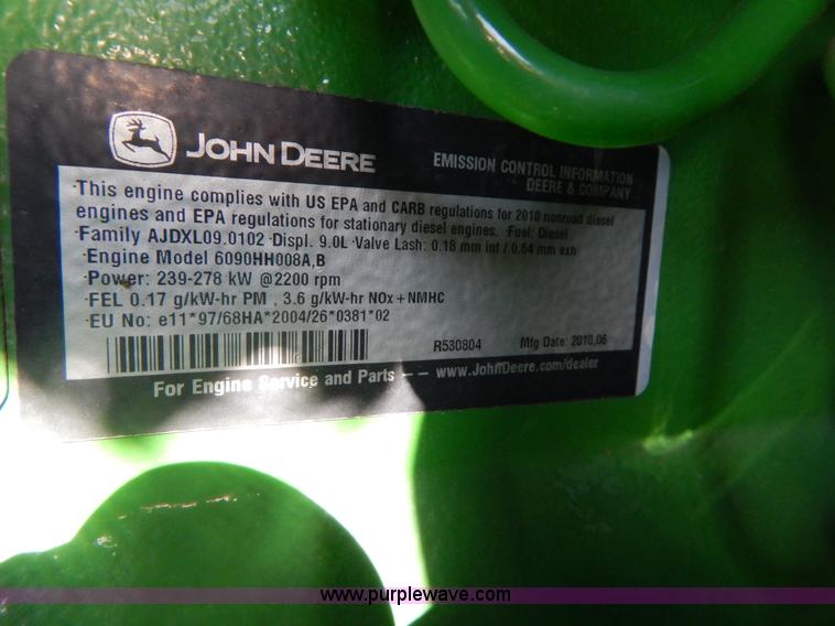 image for item G9362 2010 John Deere 9770 STS 2WD combine