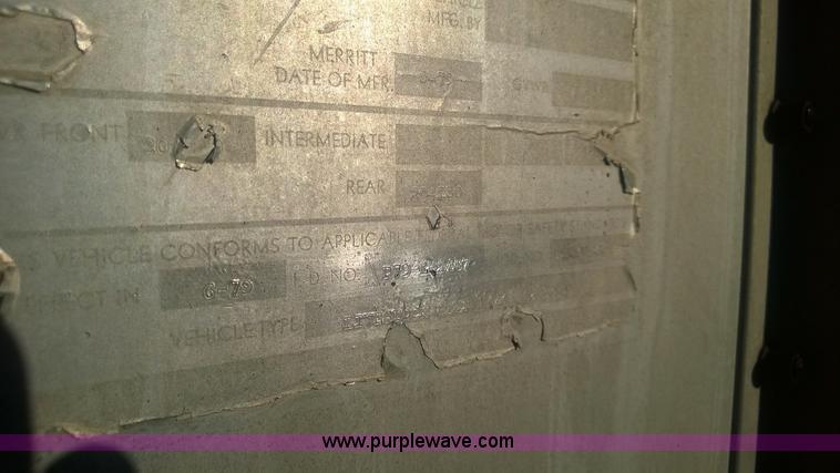 image for item G9577 1979 Merritt livestock trailer