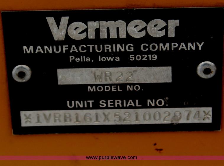 image for item H1334 Vermeer WR22 10 wheel rake