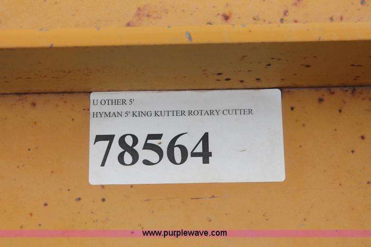 image for item H8255 King Kutter rotary cutter mower