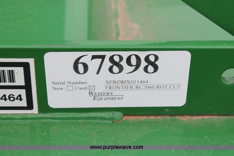 image for item H8259 2010 Frontier RC2060 rotary cutter mower