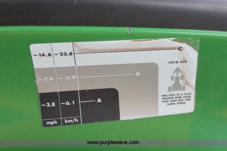 image for item H8260 2004 John Deere 4210 MFWD tractor