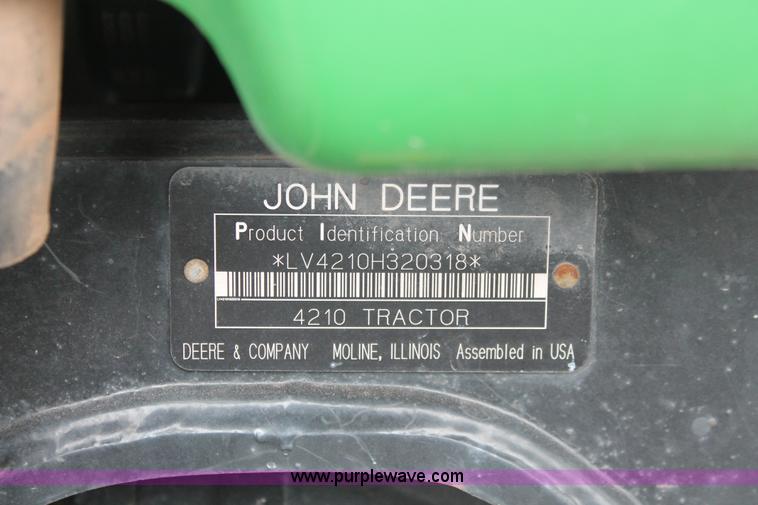 image for item H8260 2004 John Deere 4210 MFWD tractor