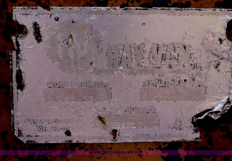 image for item H8262 Hayvan BL-97 bale squeeze