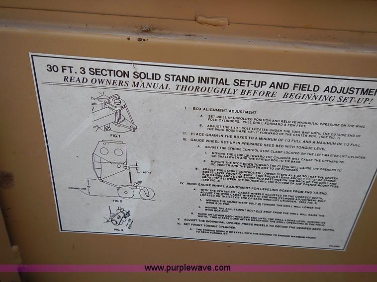 image for item I9396 Great Plains Solid Stand 30' folding drill