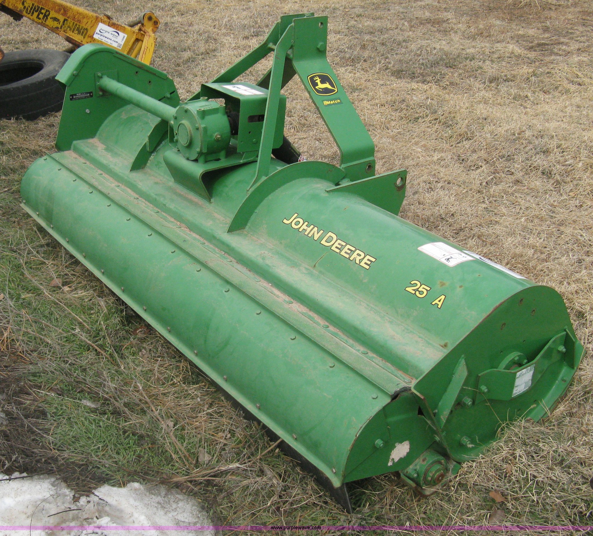 John Deere 25A flail mower in Lewis, KS Item I5687 sold Purple Wave