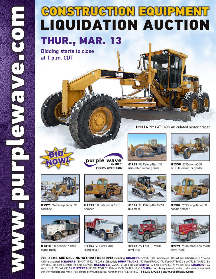 SOLD! Construction Equipment Liquidation Auction Items Sold 313