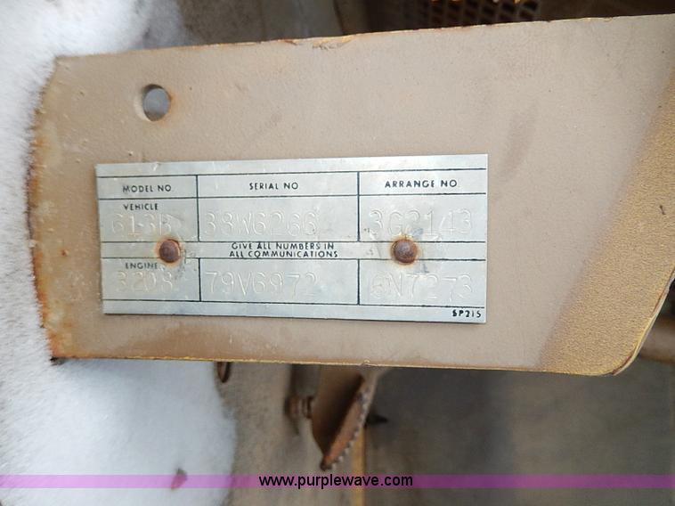 image for item H1307 1979 Caterpillar 613B paddle scraper