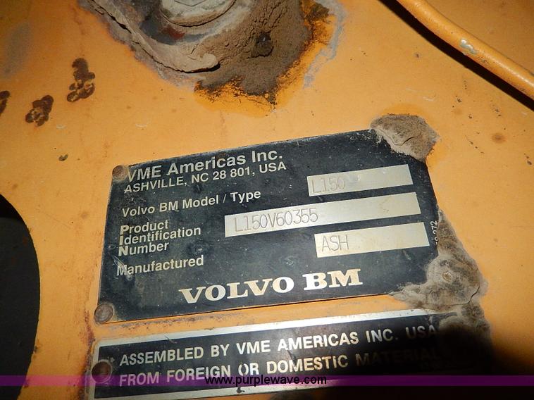 image for item H1362 1994 Volvo L150 wheel loader