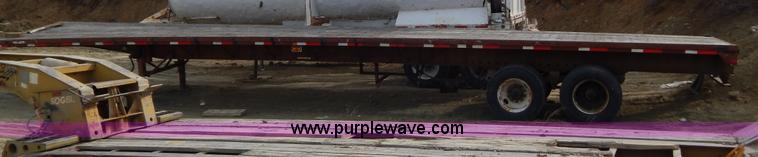 image for item B4853 1991 Trailmobile 48' flatbed trailer