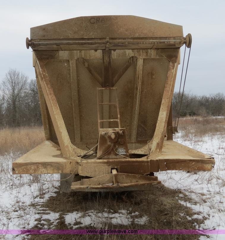 image for item B4867 1988 Red River 20 ton belly dump trailer