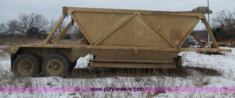 image for item B4867 1988 Red River 20 ton belly dump trailer