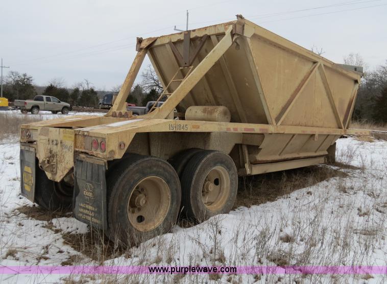 image for item B4867 1988 Red River 20 ton belly dump trailer